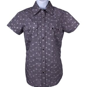 Rockmount Gingham Eyelet Short Sleeve Shirt